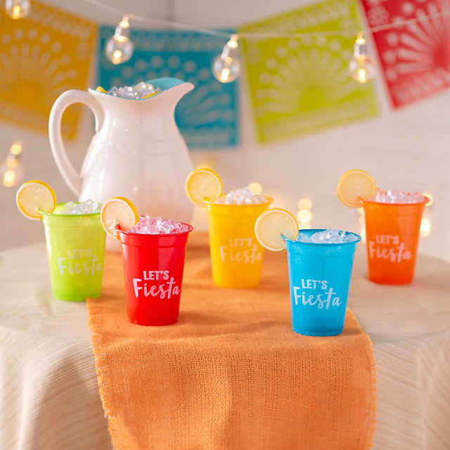 16 Oz Viva Fiesta Plastic Disposable Cups
