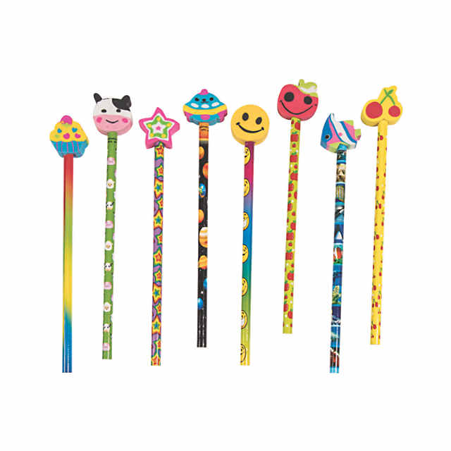 Kids Themed Stationary Accessories-Pencils, Pens, Erasers & 1