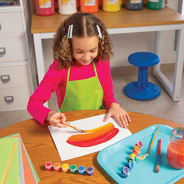 Acrylic Paint Sets for Kids, Non-toxic, Bulk Bundle, each Set Contains 24  Colors & 4 Brushes 24 Individual Sets 
