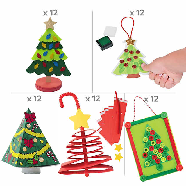  nerhemg Xmas Tree Craft Kit Christmas Material Set