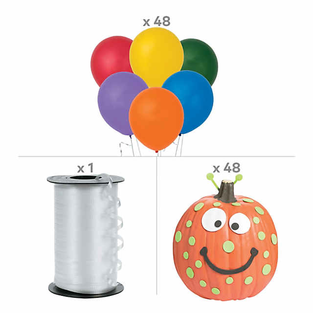 Bulk Monster Balloon Decorating Craft Kit - Makes 48