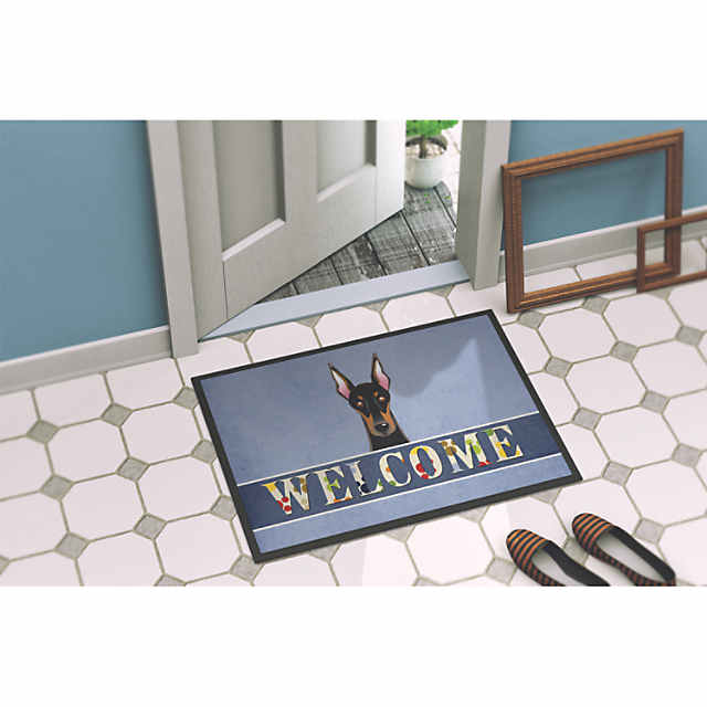 Natural Coir Blossoming Floral Outdoor Rectangular Welcome Doormat 18 x 30 Northlight Seasonal