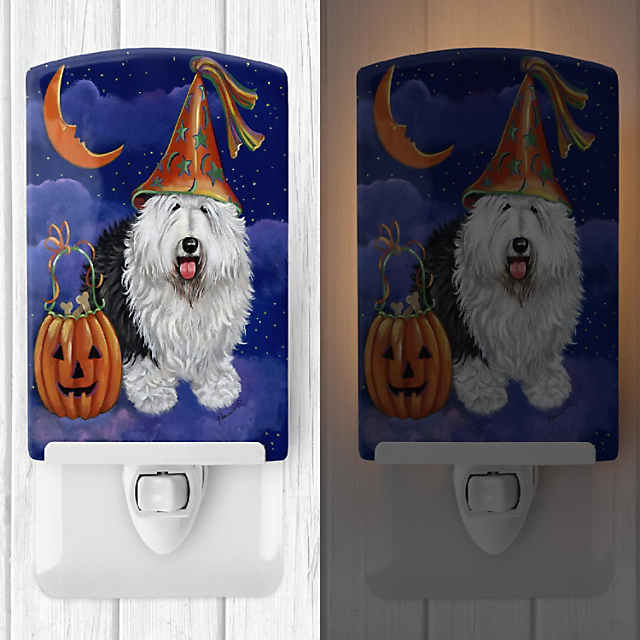  Caroline's Treasures Dogs Spooky Halloween Leash or Key Holder,  Triple Hook, Old English Sheepdog 2070 : Home & Kitchen