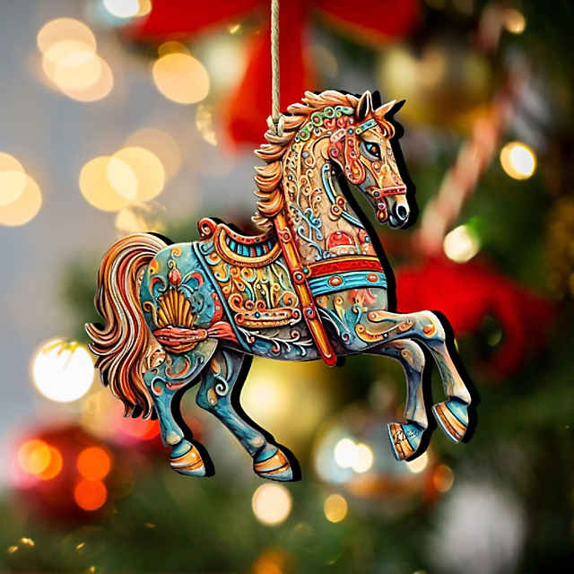 Carousel Horse Christmas Ornaments