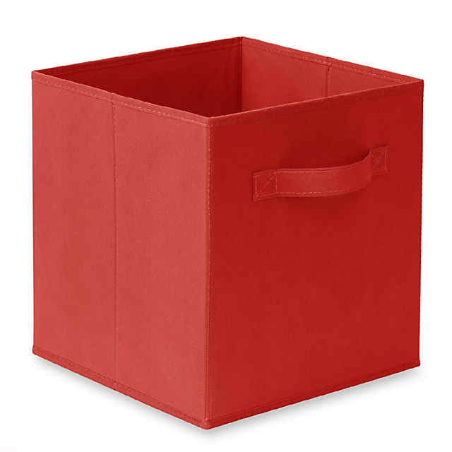 Storage Cubes 11 Inch Cube Storage Bins (Set Of Fabric Cubby Organizer  Baskets With Dual Handles Foldable Closet Shelf Organization Boxes