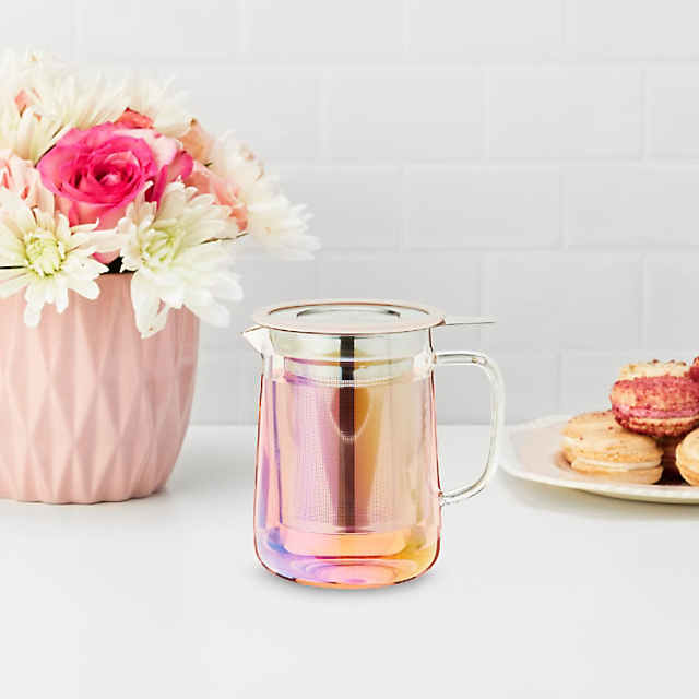 Delia Pink Tea Mug & Infuser by Pinky Up