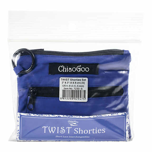 ChiaoGoo TWIST Shorties Set 2 & 3-Size US 4-8/3.5-5mm