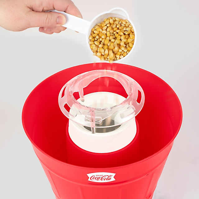 Coca-Cola Ckaphbkt8cr Hot Air Popcorn Popper with Bucket, Red