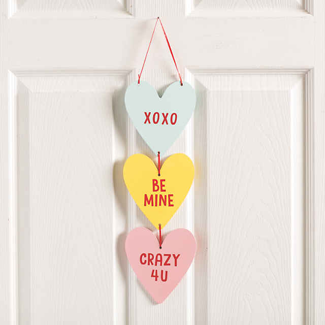 Valentine's Day Conversation Hearts Tabletop Decorations - 4 Pc.