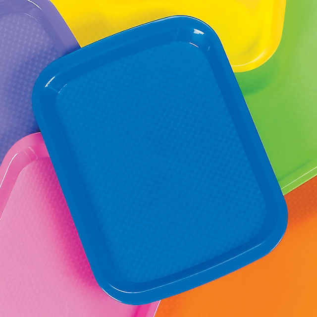 6 Plastic Cool Craft Trays - Art & Craft Supplies & Paint Accessories