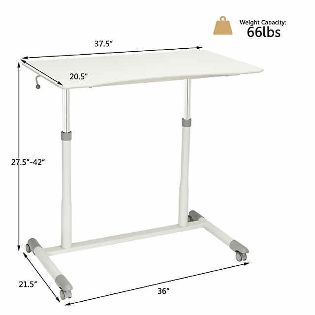 Height Adjustable Desk, Rolling Standing Desk Portable Desk