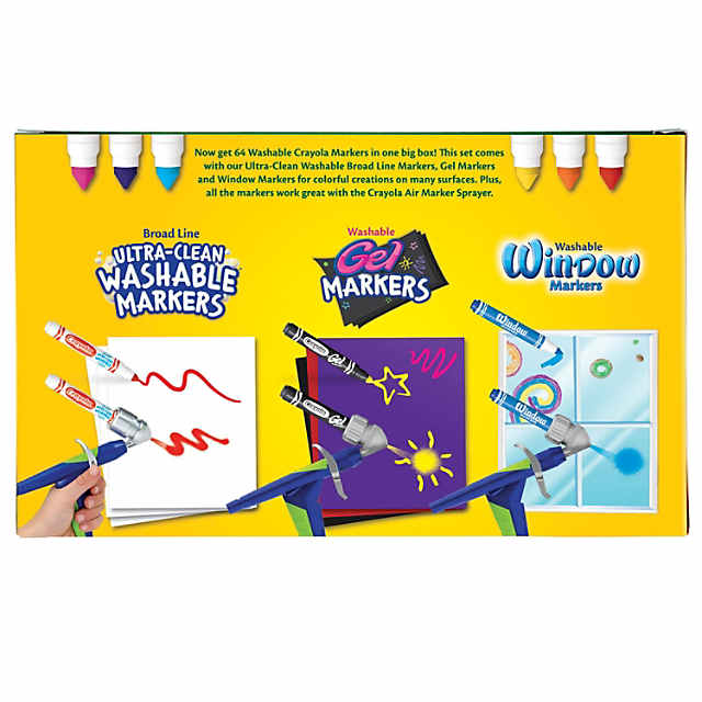  Crayola Washable Window Markers Set of 8 [Pack of 4 ] : Toys &  Games