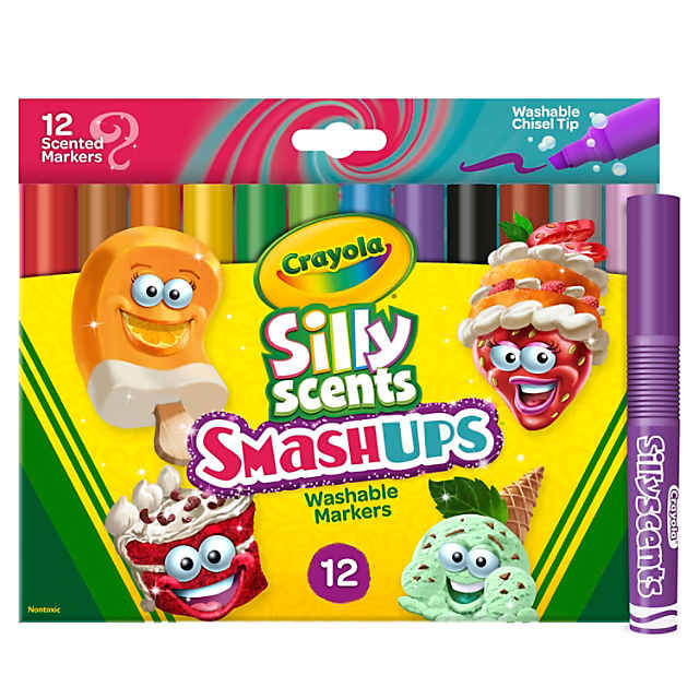Crayola Silly Scents Smash Ups Mini Twistables Scented Crayons, 24 Per  Pack, 4 Packs | Oriental Trading