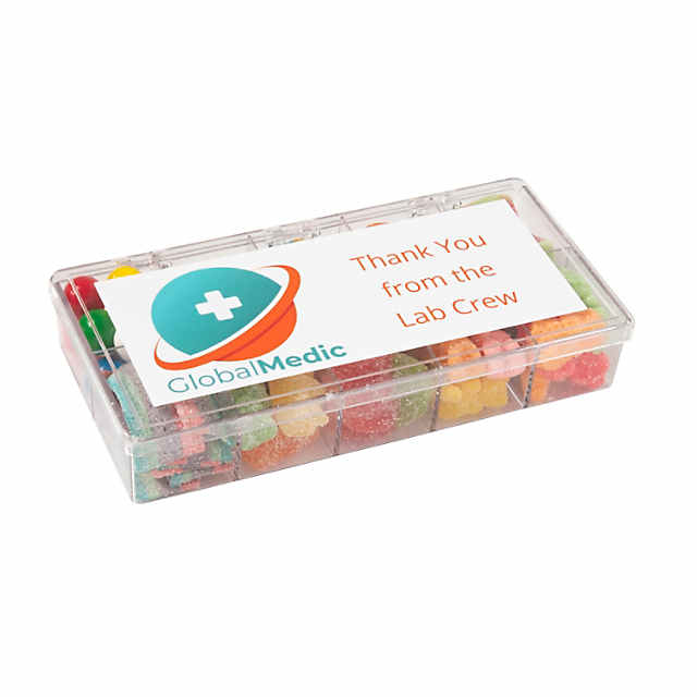 Custom Full-Color Logo & Text Candy Tackle Box - Discontinued