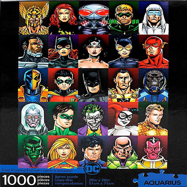 en casa Percibir Descuidado DC Comics Faces 1000 Piece Jigsaw Puzzle | Oriental Trading