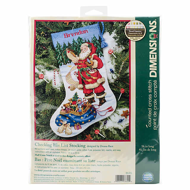 Dimensions Counted Cross Stitch #8667 - Santa's Animal Parade