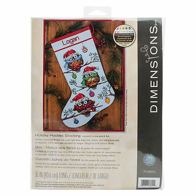 Dimensions Eeyore Christmas Stocking Counted Cross Stitch Kit for