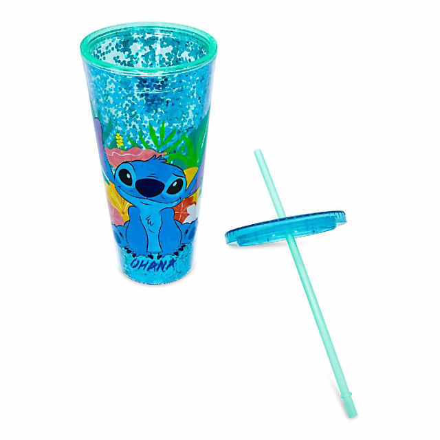 Disney Lilo & Stitch Ohana Carnival Cup with Lid and Straw | Holds 32 Ounces