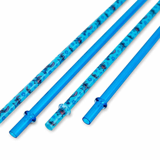 5/10Pcs Disney Lilo & Stitch Straw Plug Reusable Dust-proof Splash