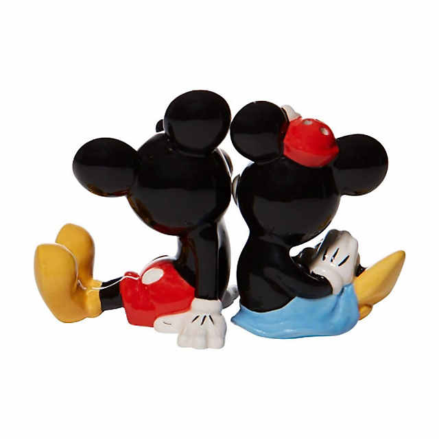 Mickey and Minnie Salt and Pepper Shakers Set - Disney Kitchen Accessories Bundle with Mickey and Minnie Salt and Pepper Shakers Collector Set Plus