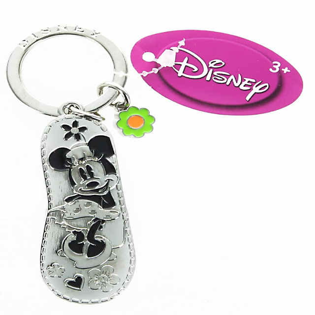 Mickey Mouse Colored Pewter Keychain