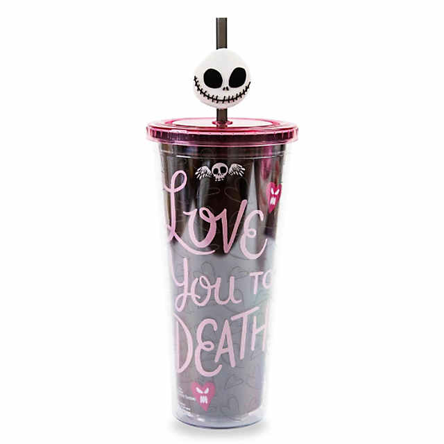 Disney The Nightmare Before Christmas Acrylic Carnival Cup with Lid and  Straw