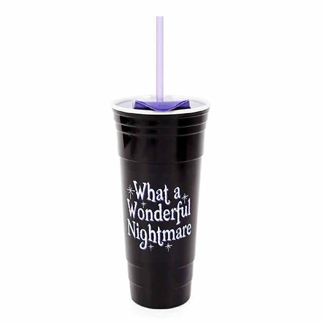 Silver Buffalo Disney The Nightmare Before Christmas Tumbler With Lid And  Straw