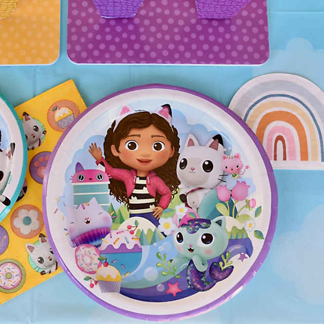 8 PC 9 Dreamworks Gabby's Dollhouse Party Paper Dinner Plates