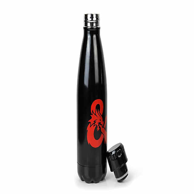 Dungeons & Dragons Flaming Dragon Water Bottle - BLACK