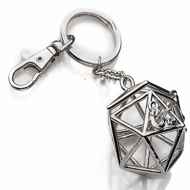 YEHJDSMD Dice Key Chain Metal Personality Dice Model Alloy Keychain 3D  Silver Dice Charm Pendant Keychain Gift Stainless Steel Good Luck Car Key  Ring