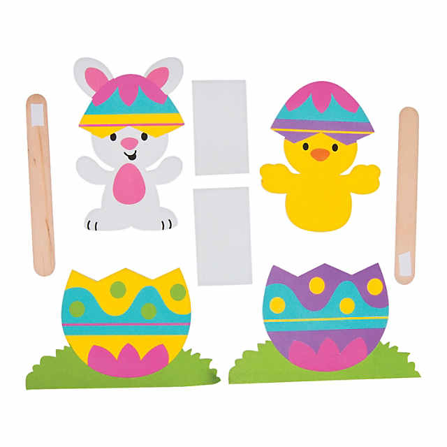 Color Your Own Easter Cups w/ Lids & Straws 1dz - Craft Kits - 12 Pieces