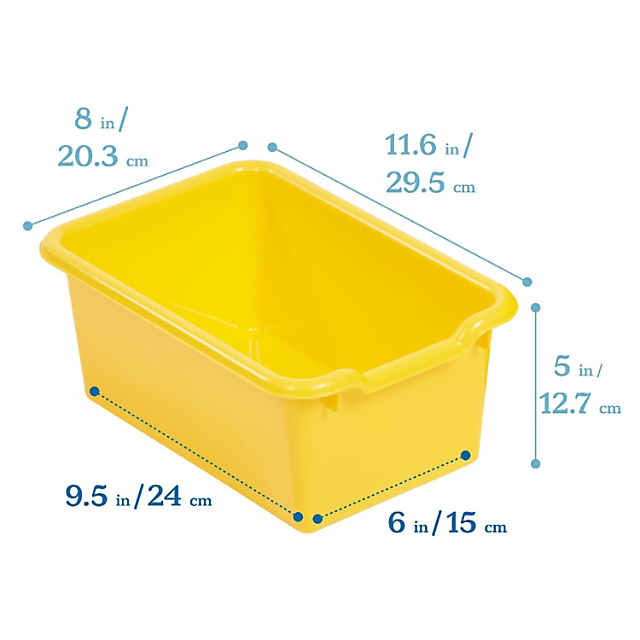 Ecr4kids Scoop Front Storage Bins, Multipurpose Organization