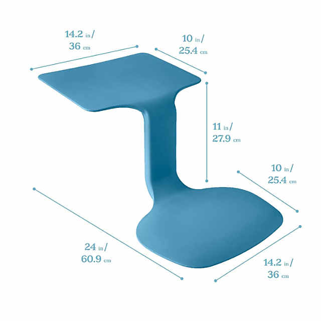 Bouncyband Antimicrobial Wiggle Wedge Sensory Cushion, 10 Square