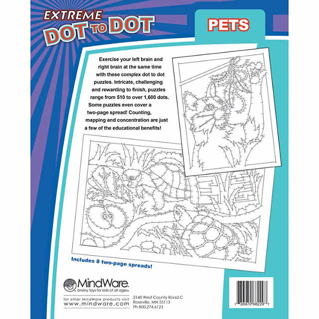 MindWare World of Dots: Dogs Puzzle Coloring Book