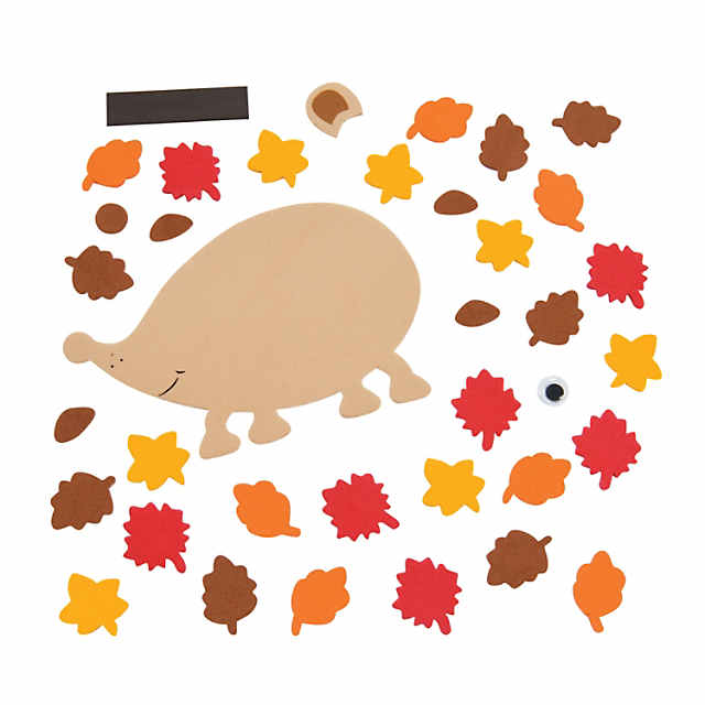 Kids Craft Set Autumn DIY Set for Hedgehog Craft and Fall