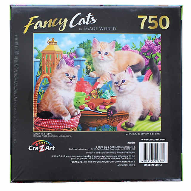 Cra-Z-Art Fancy Cats 750 Piece Jigsaw Puzzle - Kittens at Play 