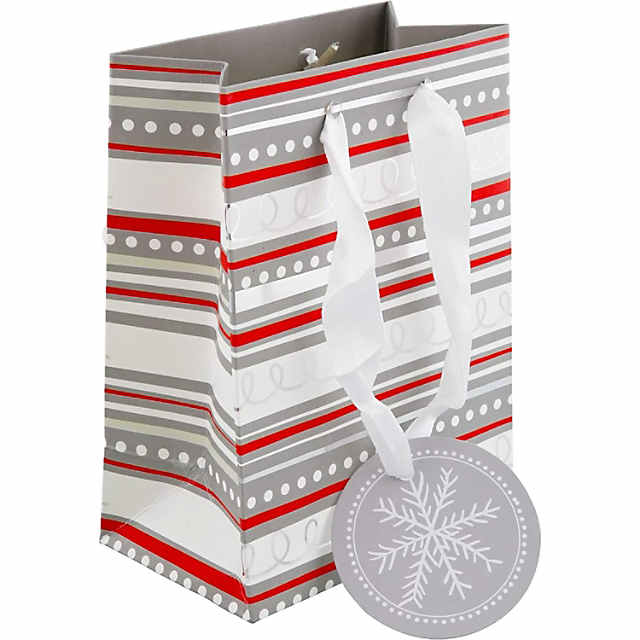 Wrapables Aluminum Foil Christmas Drawstring Gift Bags (Set of 6), XL Red &  White, 6 Pieces - Fry's Food Stores
