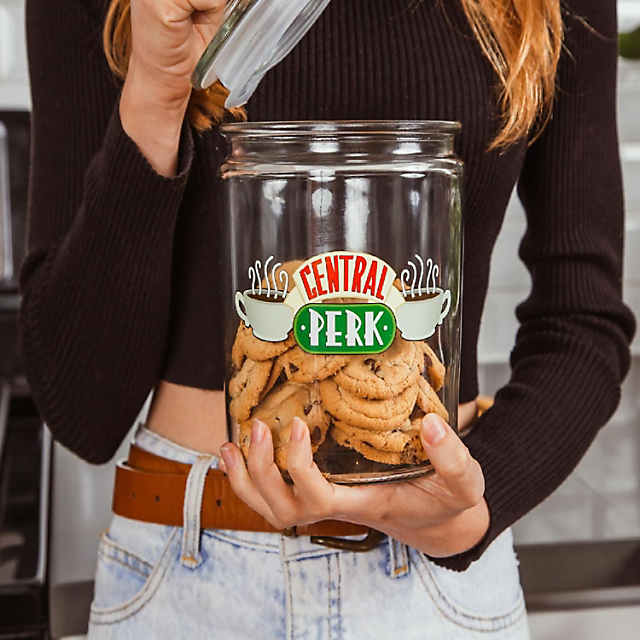 Friends TV Series Central Perk Glass Cookie Canister Storage Jar 2-Liter
