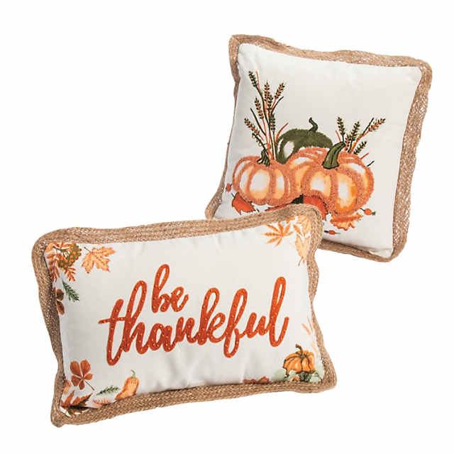 Seasonal Abode Inc Ebillo Multi-Colored Halloween Pumpkin Pillow