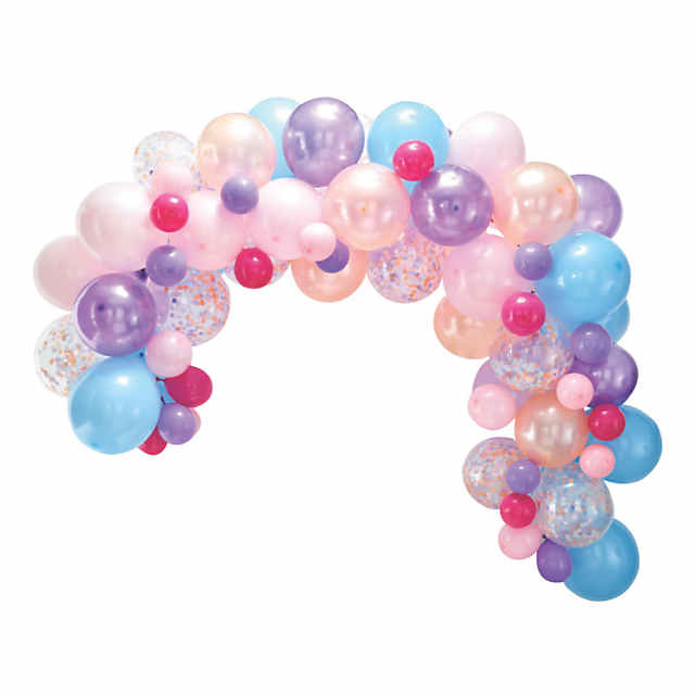Pastel Rainbow Balloon Garland DIY Kit (5 Ft to 25 Ft), Includes EVERYTHING  that you will need for assembly - All Events Prints & Party Decor