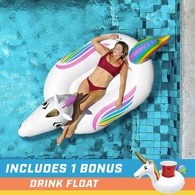 GoFloats™ Giant Inflatable Unicorn Pool Float | Oriental Trading