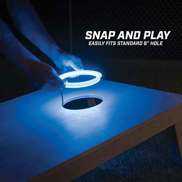 GoSports: Cornhole Light Up LED Ring Kit 2pc Set - Blue | MindWare