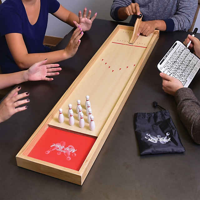 Global Gizmos Mini-Bowling-Set Für Zuhause – Mit 10 Pins, 2 Kugeln & Punktekarten | Spaß Für Kinder & Familien