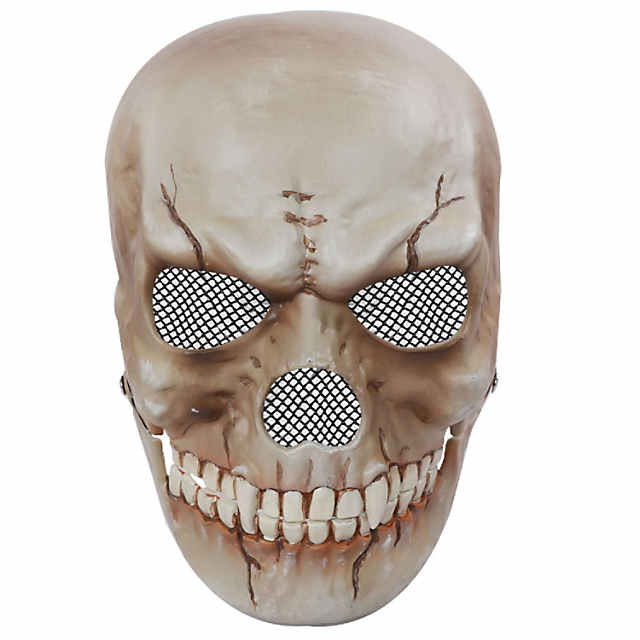  Creepy Halloween Full Head Skull Mask with Moving Jaw