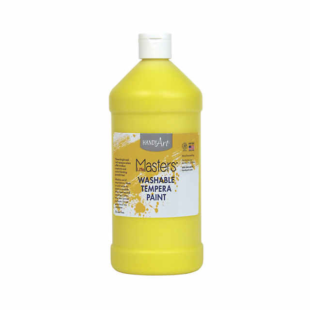 Handy Art® Little Masters™ Washable Tempera Paint, 32 oz, Yellow