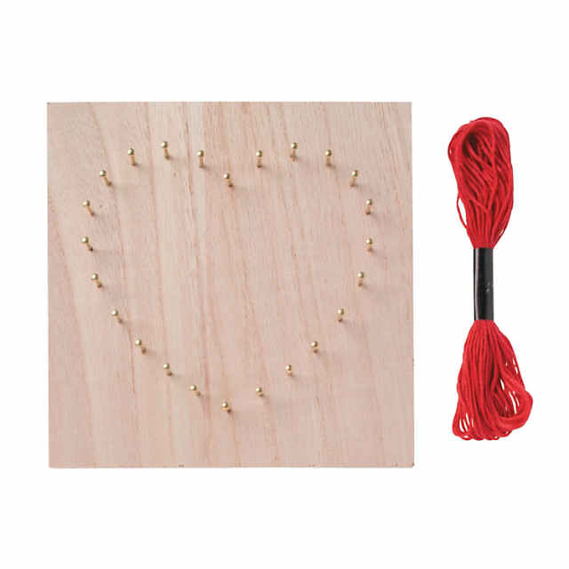 Heart String Art Craft