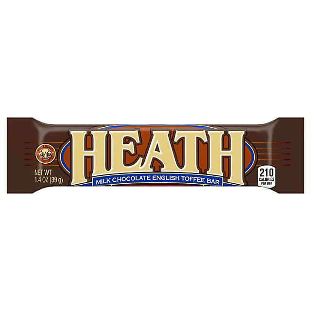 HEATH Milk Chocolate English Toffee Halloween Candy, Bulk, 1.4 Oz, Bars (18  Count) 18 Count (Pack of 1)