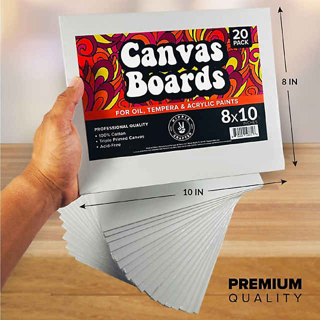 Hippie Crafter 20 Pk Canvas Boards