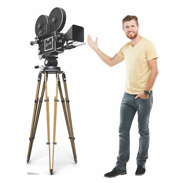 Hollywood Camera Life-Size Cardboard Stand-up