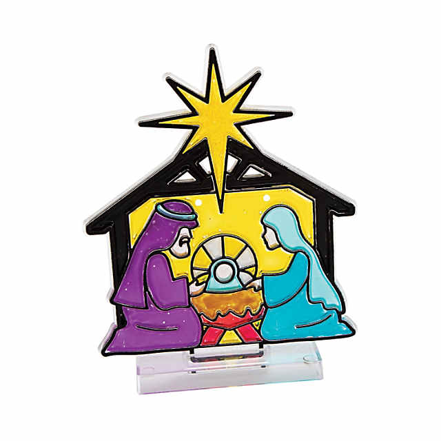Holy Family Suncatchers with Stand